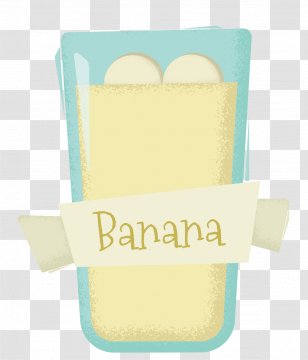 Juice Drink Banana Watermelon - Vector Cup Transparent PNG
