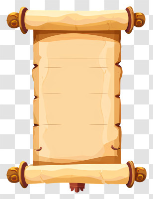 Parchment - Antique Styled Vintage Scroll Transparent PNG