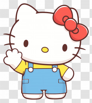 Cute Hello Kitty - Hello Kitty Cartoon Character Illustration Transparent PNG