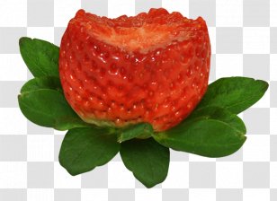 Strawberry Fruit Cup Muffin - Food Transparent PNG