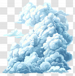 Fluffy White Clouds - Fluffy Cloud Formation Illustration Transparent PNG