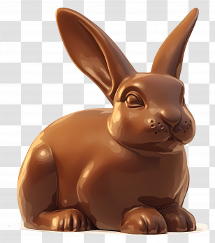 Chocolate Bunny - Chocolate Bunny For Easter Transparent PNG