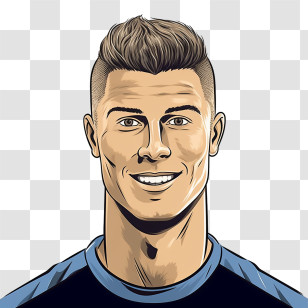 Cristiano Ronaldo - Soccer Player Portrait Transparent PNG