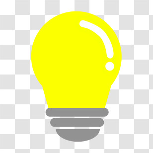 Light - Yellow Light Bulb Transparent PNG