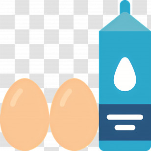 Milk And Egg - Eggs And Milk Transparent PNG