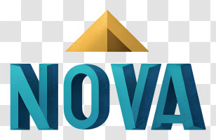 Nova Logo - Gold Pyramid NOVA Logo Transparent PNG