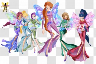 Musa Flora Bloom Tecna Winx Club - Silhouette - Season 2Flora Transparent PNG