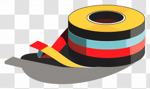 Tape - Colorful Adhesive Tape Rolls Transparent PNG