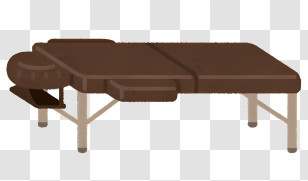 Icon - Brown Massage Table For Therapy Sessions Transparent PNG