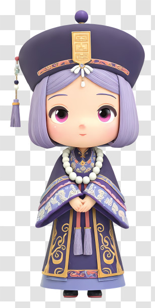 Jiangshi Girl - Cute Girl In Traditional Robe Transparent PNG