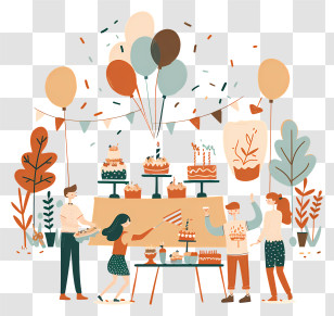 Birthday Party - Birthday Party Celebration Transparent PNG