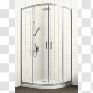Shower Bathroom Tile Sliding Door Plumbing - Toughened Glass Transparent PNG
