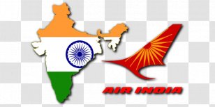 Flag Of India Logo - Brand - AIR INDIA Transparent PNG