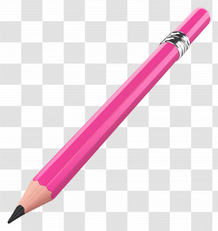 Pencil Cartoon Pink - Pink Pencil Graphic Illustration Transparent PNG