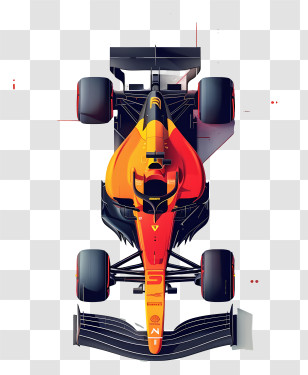 Formula 1 Car - Top View Of A Race Car Transparent PNG