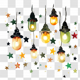 Lights - Hanging Decorative Lights Transparent PNG