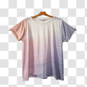 T Shirt - Gradient Casual T-Shirt Transparent PNG