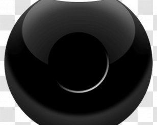 Product Design Font Black M - Sphere - Magic 8 Ball Transparent PNG