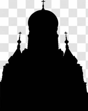 Saint Sophia Cathedral, Harbin Yabuli Ski Resort International Ice And Snow Sculpture Festival Hagia Church - Monochrome Photography - MOSQUE Transparent PNG