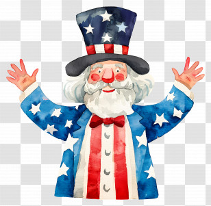 Uncle Sam - Patriotic Uncle Sam Character Transparent PNG
