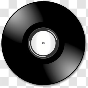 Cd - Classic Vinyl Record With Grooves Design Transparent PNG
