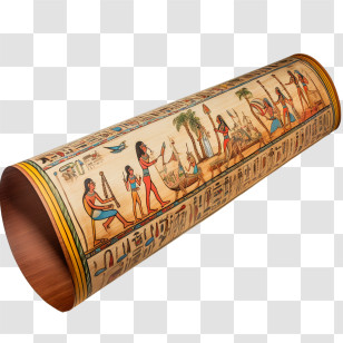 Ancient Papyrus Scroll
 - Ancient Egyptian Papyrus Scroll With Art And Hieroglyphics Transparent PNG