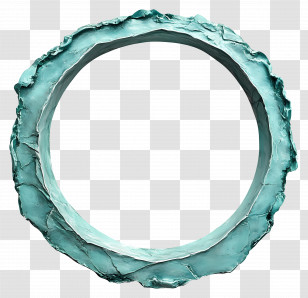 Green Circle Frame - Decorative Circular Frame Transparent PNG