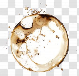 Coffee Stain - Coffee Stain Circle Transparent PNG
