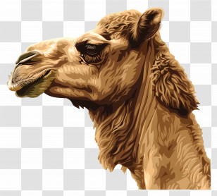 Camel - Camel Head Illustration Transparent PNG