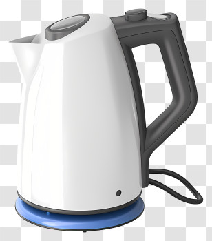 Kettle - White Electric Kettle Design Transparent PNG
