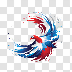 Costa Rica Independence Day - Colorful Bird In Flight Illustration Transparent PNG