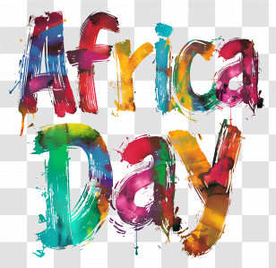Maritime Day - Vibrant Africa Day Typography Art Transparent PNG