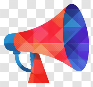 Megaphone - Multicolored Megaphone Illustration Transparent PNG