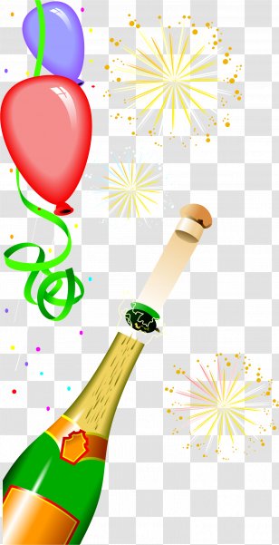 Wine Text Holiday Champagne Clip Art - Alcoholic Drink Transparent PNG