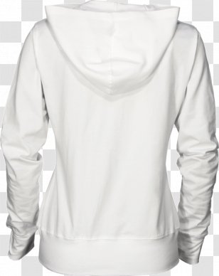 Hoodie Product Design Bluza Shoulder - Hood - Off White Back Transparent PNG