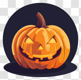 Spooky Pumpkin - Carved Pumpkin For Halloween Illustration Transparent PNG