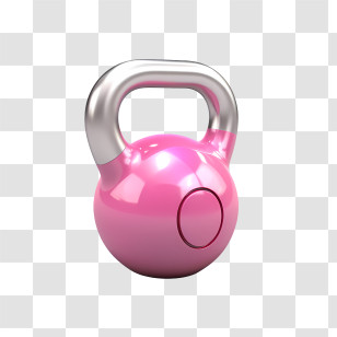 Workout
 - Pink Kettlebell For Training Transparent PNG