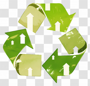 Green Recycling Symbol - Green Recycling Symbol Transparent PNG