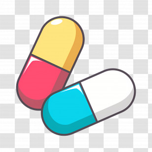 Medicine Capsule - Colorful Capsules For Healthcare Concept Transparent PNG