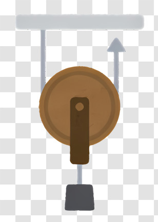 Clipart - Simple Pulley Mechanism Tool Transparent PNG