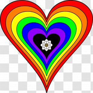 Heart Rainbow Color Surfacing - Wheel Of Dharma Transparent PNG