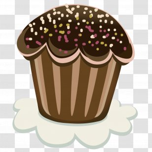 Cupcake Chocolate Dessert Pastry - Cup - Vector Transparent PNG