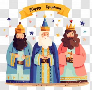 Happy Epiphany - Three Wise Men For Epiphany Transparent PNG