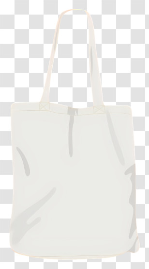 White Canvas Bag - Blank Canvas Tote Bag Transparent PNG