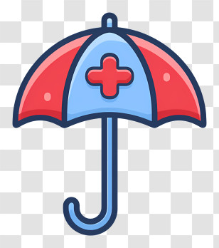 Insurance Icon - Medical Umbrella Symbol Transparent PNG