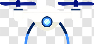 Icon - Modern Quadcopter Drone Transparent PNG