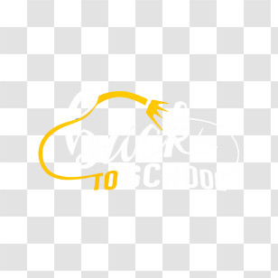 Back To School - Minimalist Back To School Text With Pencil And Cloud Transparent PNG