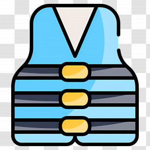 Construction Vest - Blue Life Jacket For Water Safety Transparent PNG