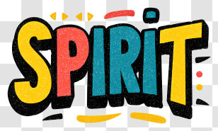 Word Spirit - Spirit Text Typography Design Transparent PNG
