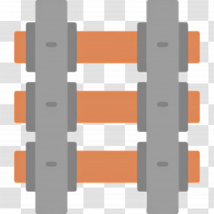 Train Tracks - Railway Tracks Illustration Transparent PNG